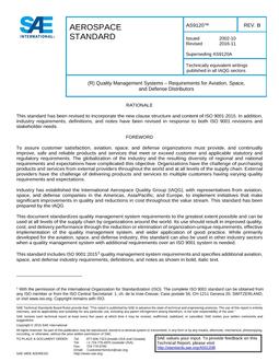 SAE AS9120 Revision B SAE AS9120 Revision B