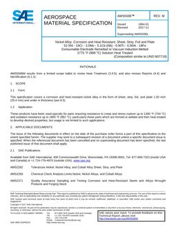 SAE AMS5596 Revision M SAE AMS5596 Revision M