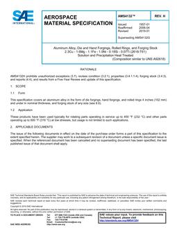 SAE AMS4132 Revision H SAE AMS4132 Revision H