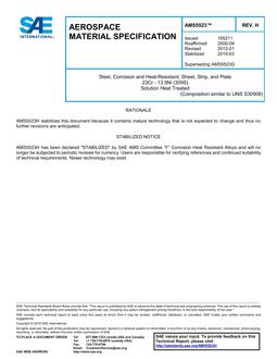 SAE AMS5523 Revision H SAE AMS5523 Revision H