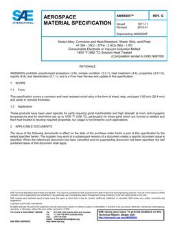 SAE AMS5605 Revision G