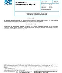 SAE AIR4911 Revision A