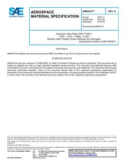 SAE AMS4410 Revision A SAE AMS4410 Revision A
