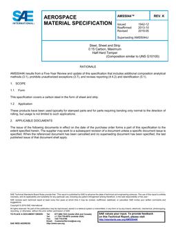SAE AMS5044 Revision K