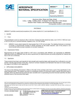SAE AMS4041 Revision T