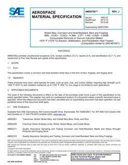 SAE AMS5709 Revision J