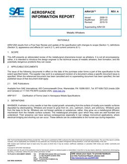 SAE AIR4129 Revision A SAE AIR4129 Revision A