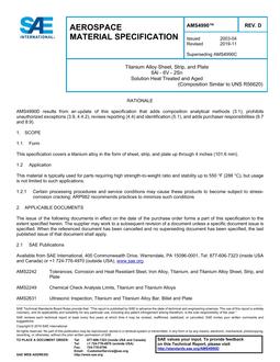 SAE AMS4990 Revision D SAE AMS4990 Revision D
