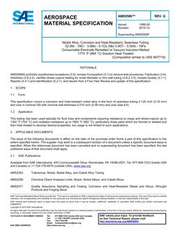 SAE AMS5589 Revision G SAE AMS5589 Revision G