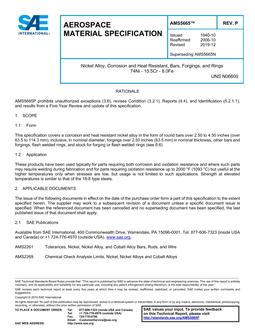 SAE AMS5665 Revision P