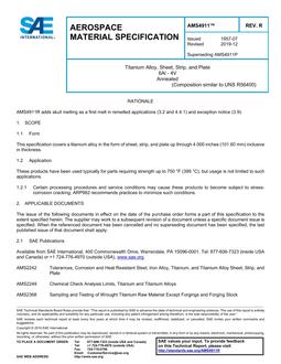 SAE AMS4911 Revision R SAE AMS4911 Revision R
