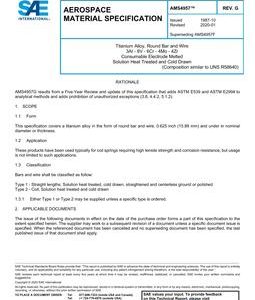 SAE AMS4957 Revision G