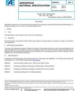 SAE AMS4952 Revision G