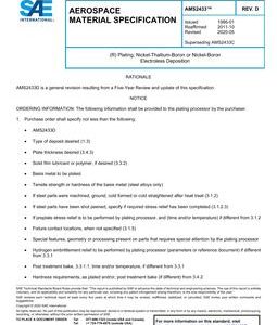 SAE AMS2433 Revision D