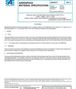 SAE AMS4325 Revision A