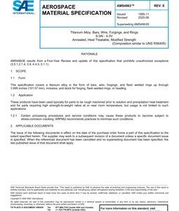 SAE AMS4963 Revision E