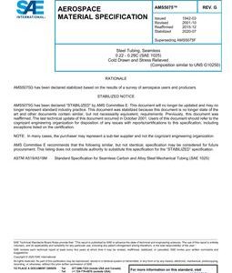 SAE AMS5075 Revision G
