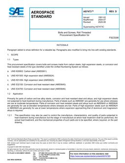 SAE AS7473 Revision D SAE AS7473 Revision D