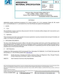 SAE AMS4404 Revision B