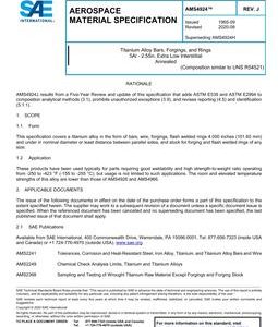 SAE AMS4924 Revision J