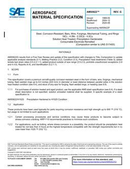 SAE AMS5622 Revision G SAE AMS5622 Revision G