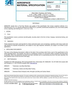 SAE AMS6278 Revision F