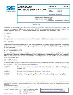 SAE AMS4897 Revision E