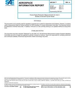 SAE AIR1081 Revision A