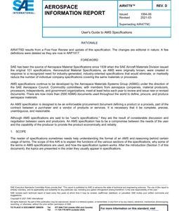 SAE AIR4779 Revision D