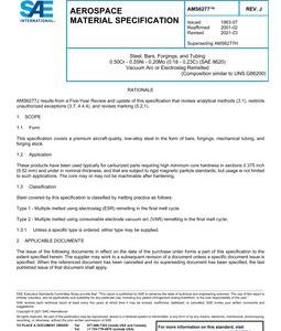 SAE AMS6277 Revision J