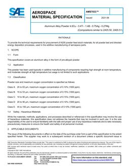 SAE AMS7033 SAE AMS7033
