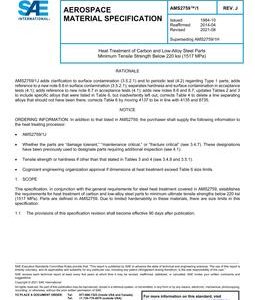 SAE AMS2759/1 Revision J