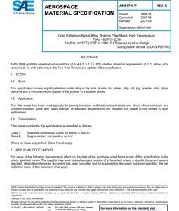 SAE AMS4786 Revision K