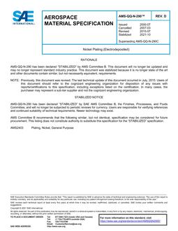 SAE AMSQQN290 Revision D SAE AMSQQN290 Revision D