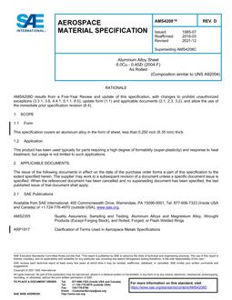 SAE AMS4208 Revision D SAE AMS4208 Revision D