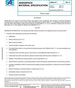 SAE AMS2418 Revision K