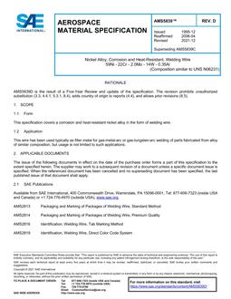 SAE AMS5839 Revision D SAE AMS5839 Revision D