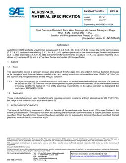 SAE AMS5643/H1025 Revision B