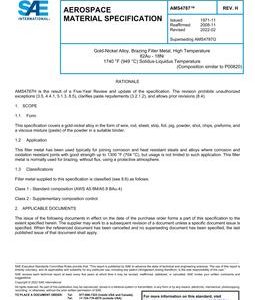 SAE AMS4787 Revision H