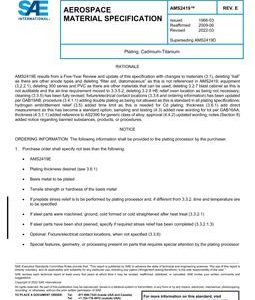SAE AMS2419 Revision E