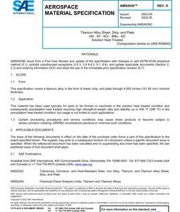 SAE AMS4939 Revision D