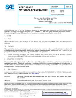 SAE AMS4939 Revision D SAE AMS4939 Revision D