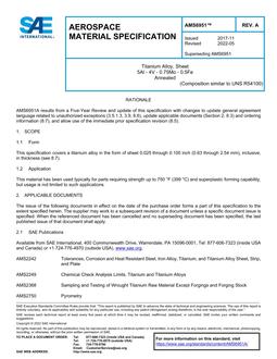 SAE AMS6951 Revision A SAE AMS6951 Revision A