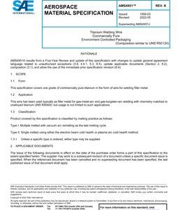 SAE AMS4951 Revision K