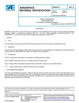 SAE AMS4951 Revision K SAE AMS4951 Revision K