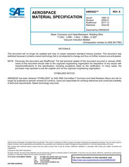 SAE AMS5822 Revision E