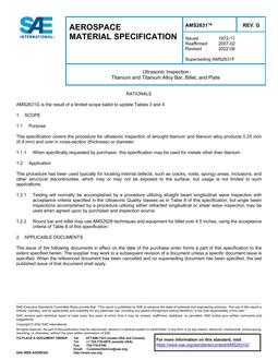 SAE AMS2631 Revision G