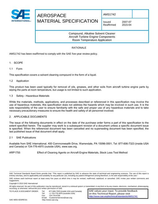SAE AMS1742
