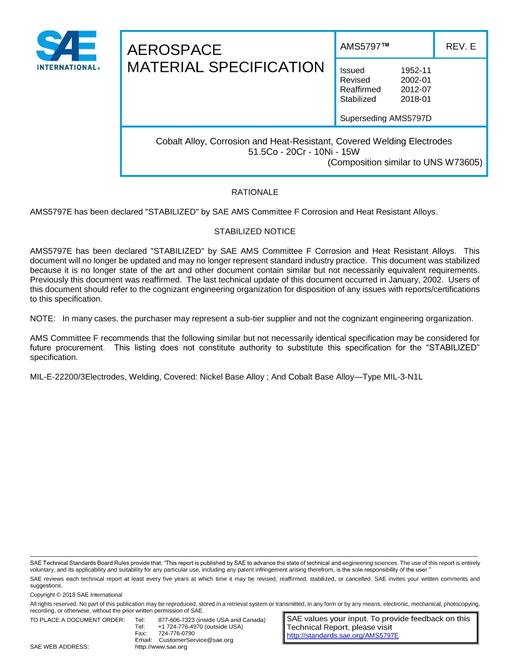SAE AMS5797E
