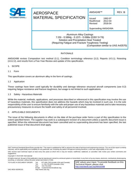 SAE AMS4249B